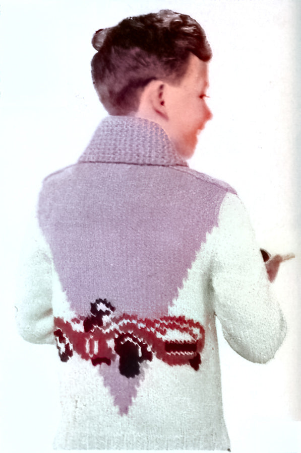 Modèle de cardigan de voiture de sport