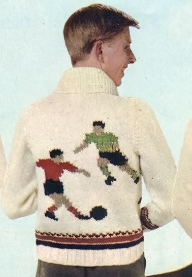 Modèle de cardigan de football