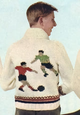 Modèle de cardigan de football