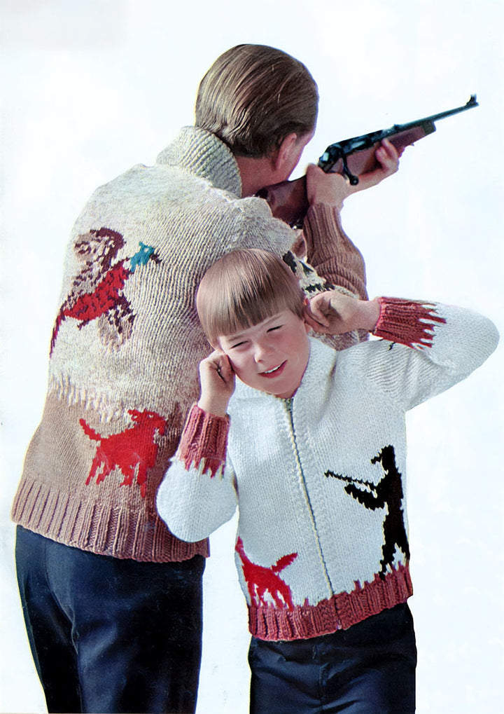 Children's Pheasant Hunt Cardigan Pattern