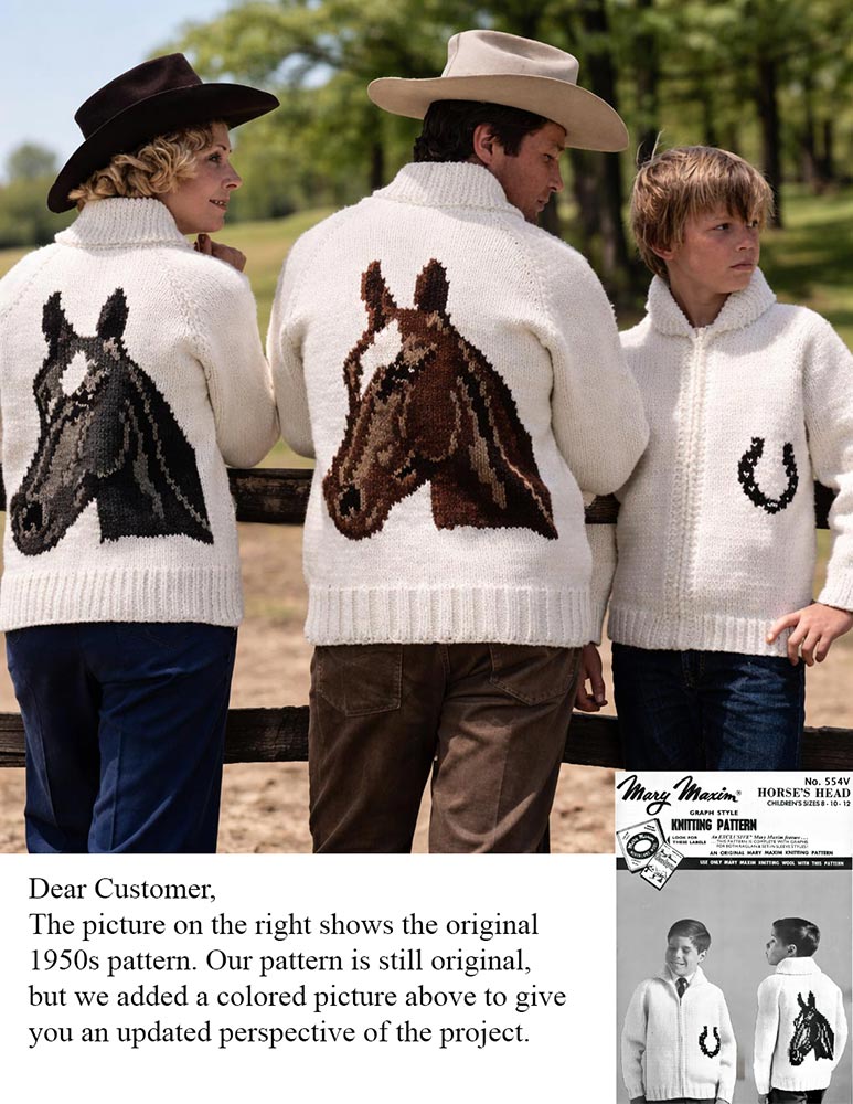 Child's Horse's Head Jacket Pattern