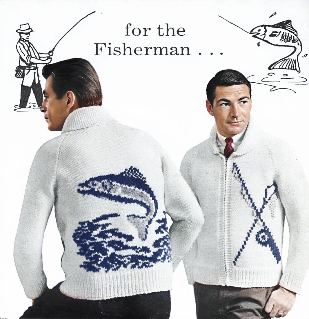 Jumping Fish Cardigan Pattern – Mary Maxim Ltd