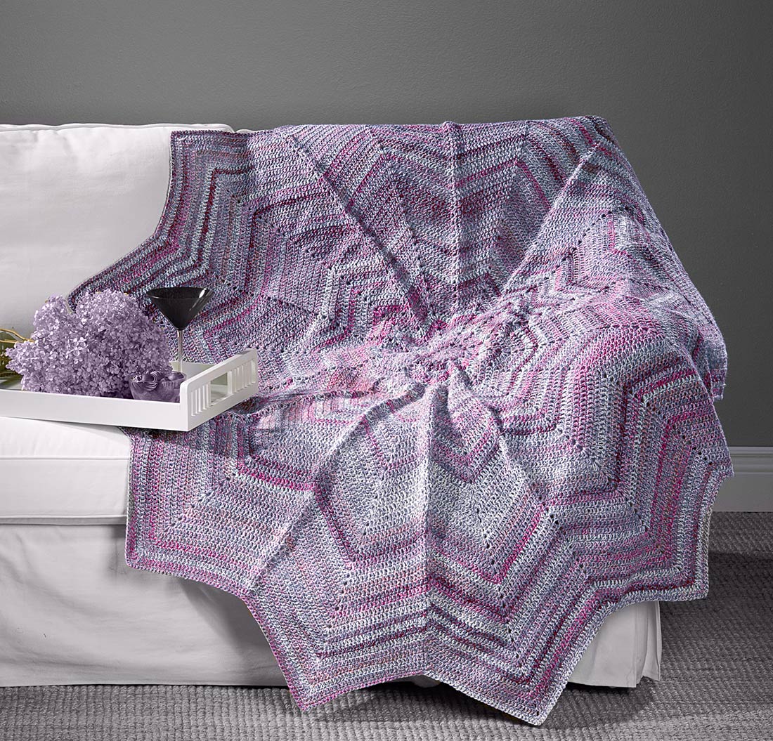 Motif de jeté en spirale marbré