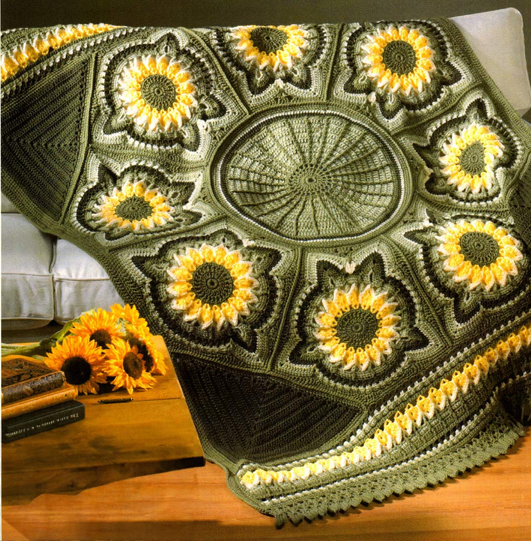 Sunflower Afghan Pattern
