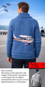 Modèle de cardigan d’avion