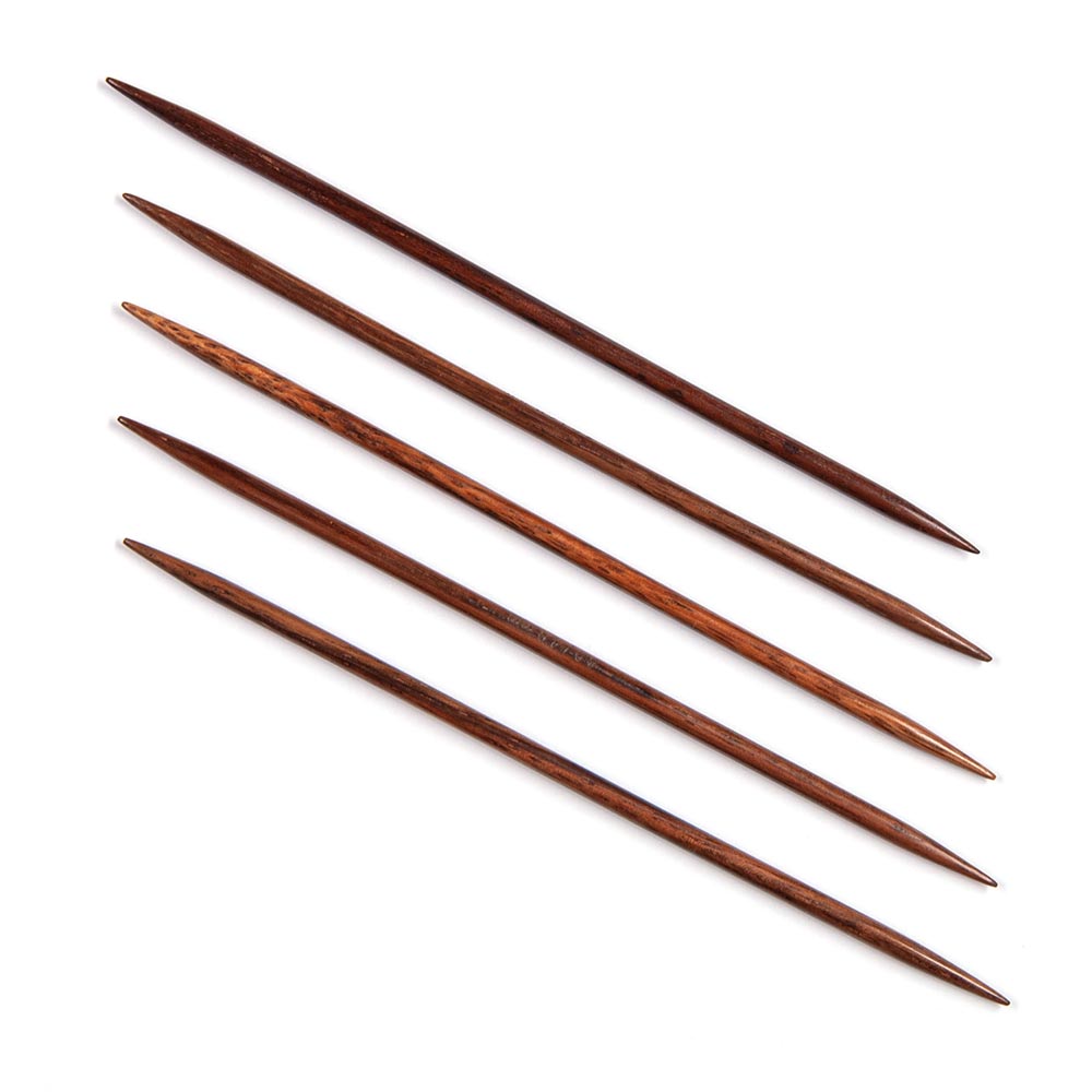 6" San Wood Double Pointed Needles