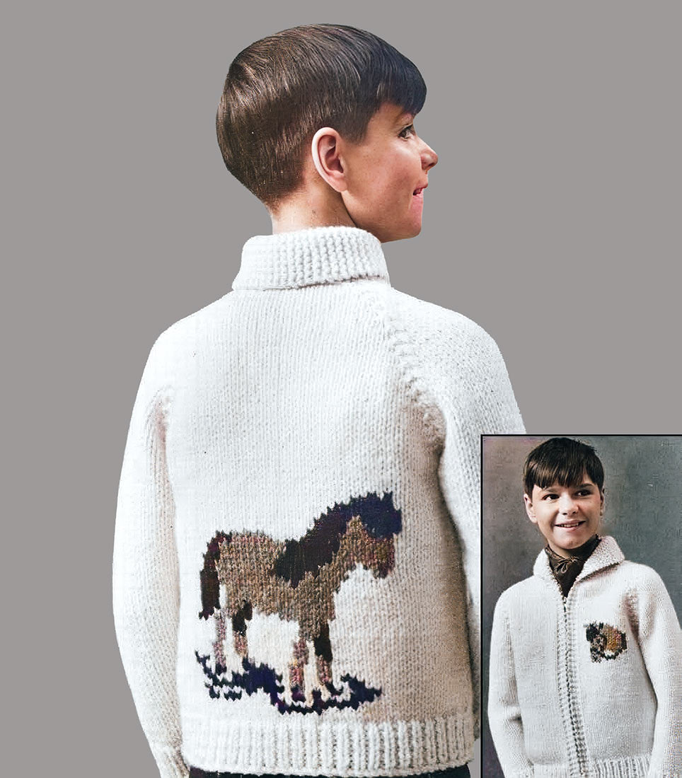 Horse Cardigan Pattern – Mary Maxim Ltd