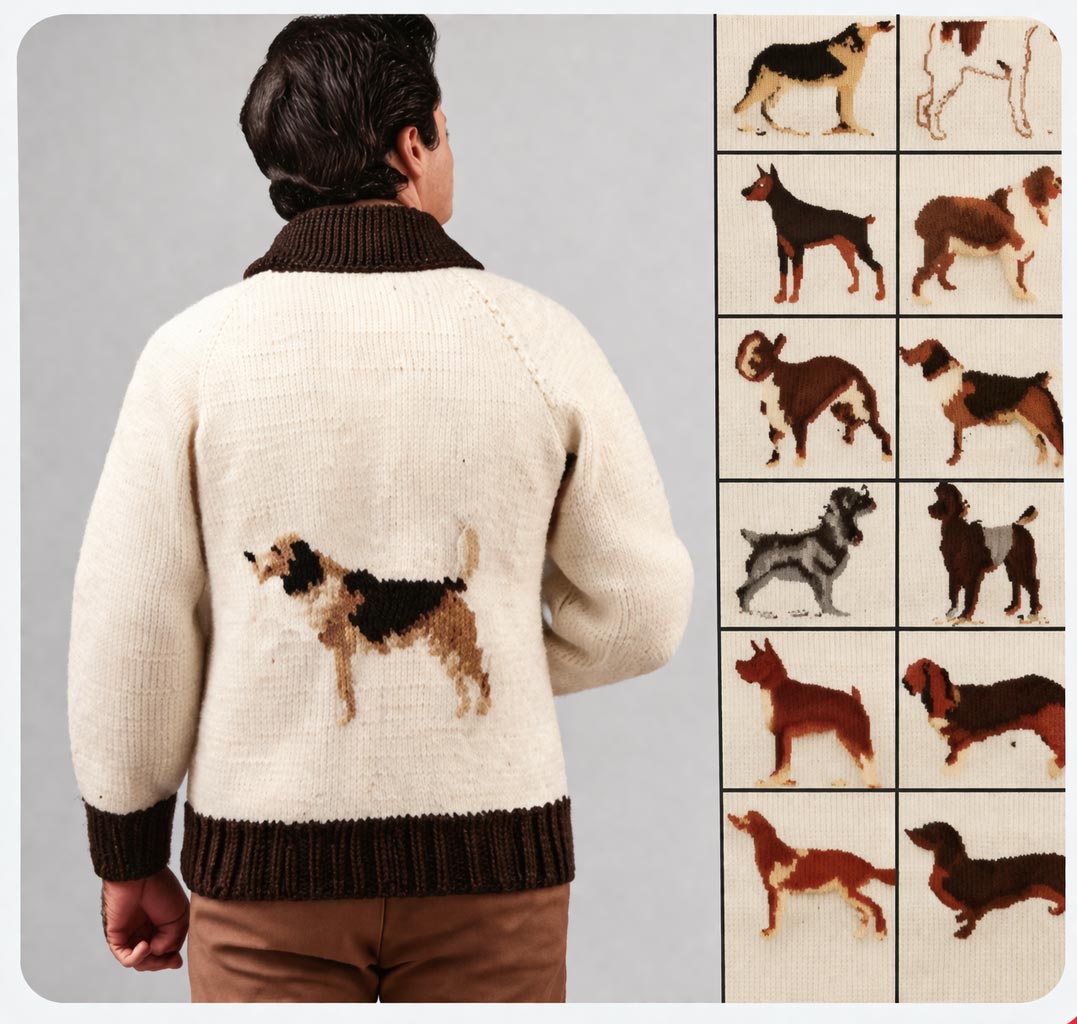 Ladies' or Youth's Dog Cardigan Pattern – Mary Maxim Ltd