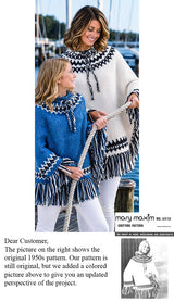 Ladies' Poncho- Pullover Pattern