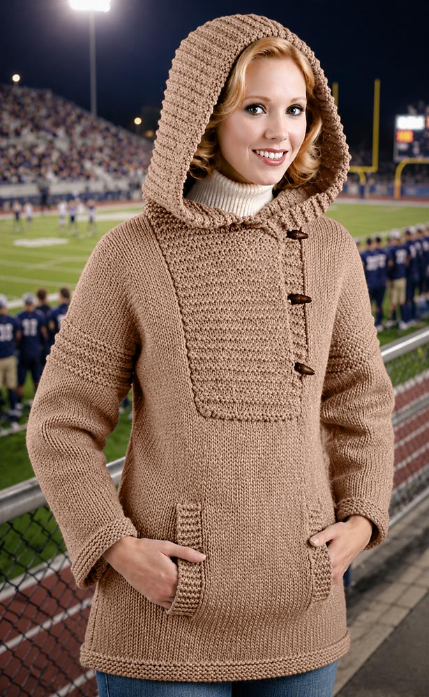 Ladies' Hooded Pullover Pattern