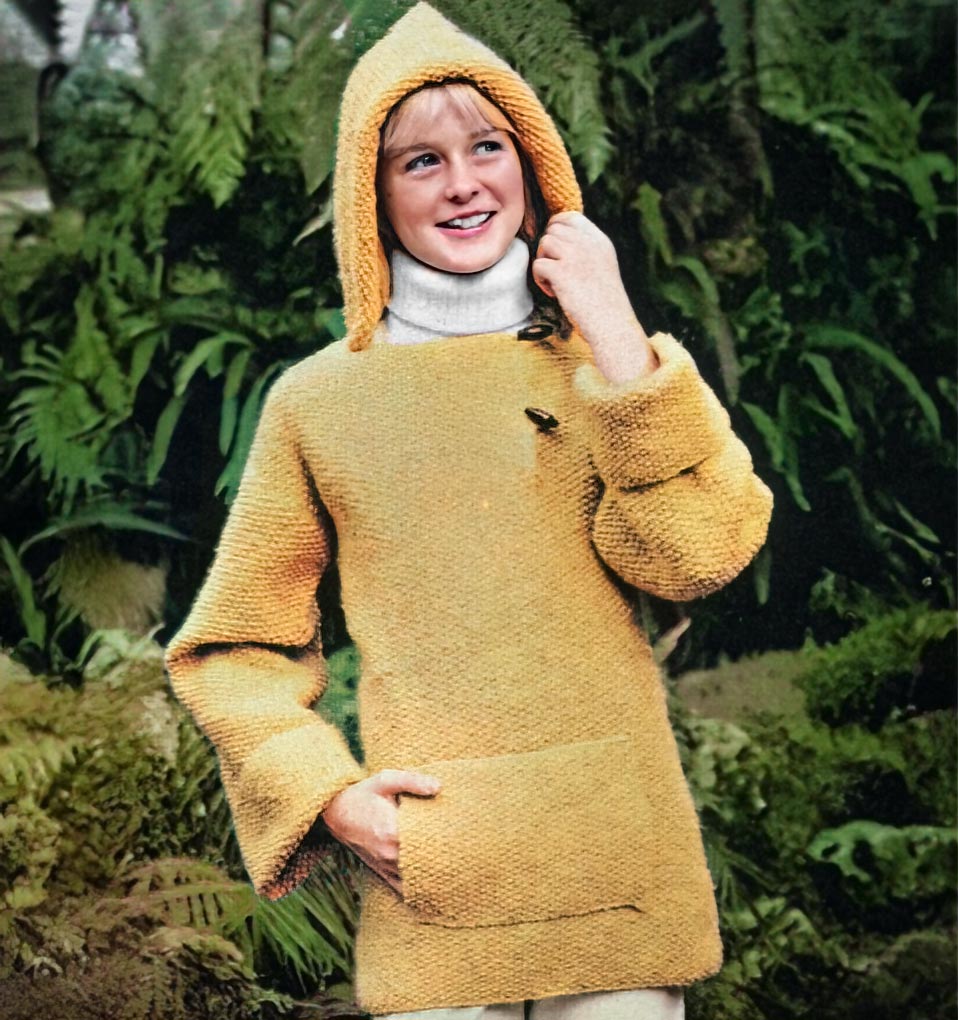 Patron de pull à capuche pour fille