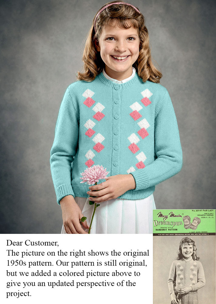 Modèle de cardigan pour fille Fair Lady