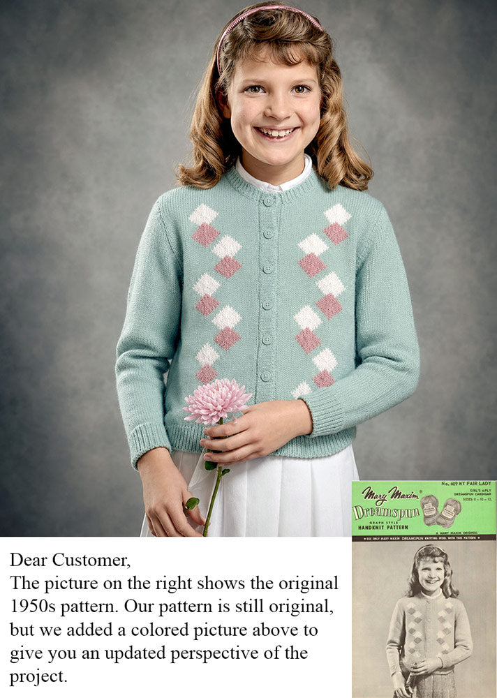 Modèle de cardigan pour fille Fair Lady