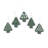 Free Caron Knit Tree Ornaments Pattern