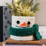 Free Bernat Crochet Snowman Basket Pattern