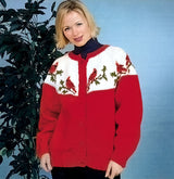 Modèle de cardigan cardinal