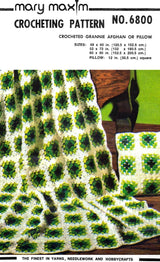 Crocheted Grannie Afghan or Pillow Pattern