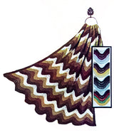 Feather 'n Fan Afghan et motif d'oreiller