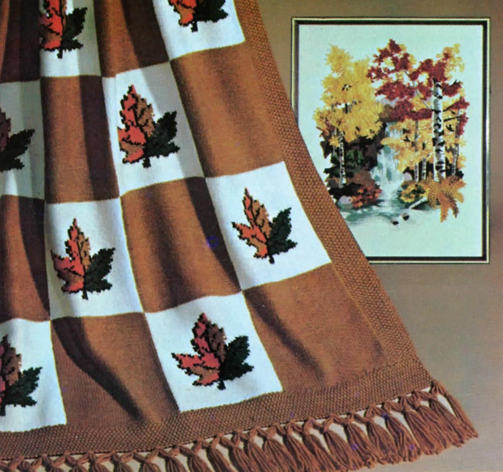 Maple Leaf Afghan Pattern