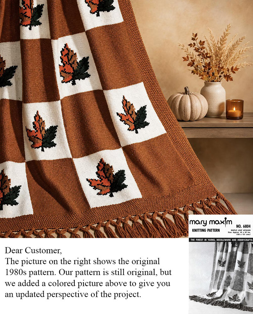 Maple Leaf Afghan Pattern