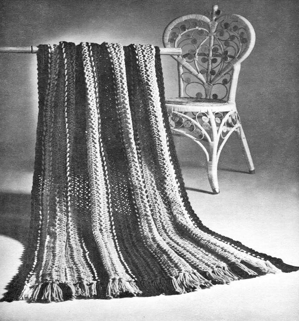 Hairpin Lace Afghan Pattern