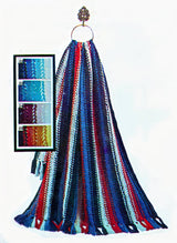 Modèle afghan en dentelle en épingle à cheveux