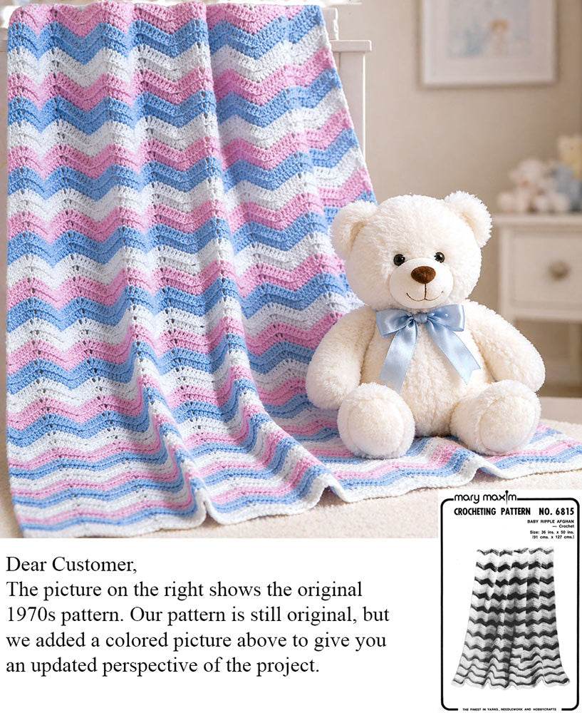 Baby Ripple Afghan Crochet Pattern