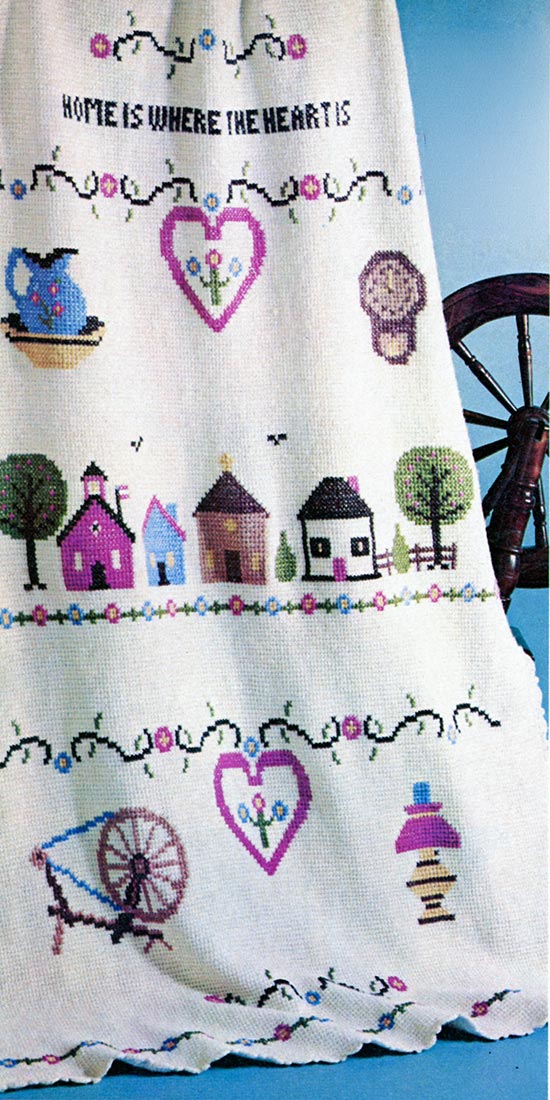 Sampler Americana Afghan Pattern