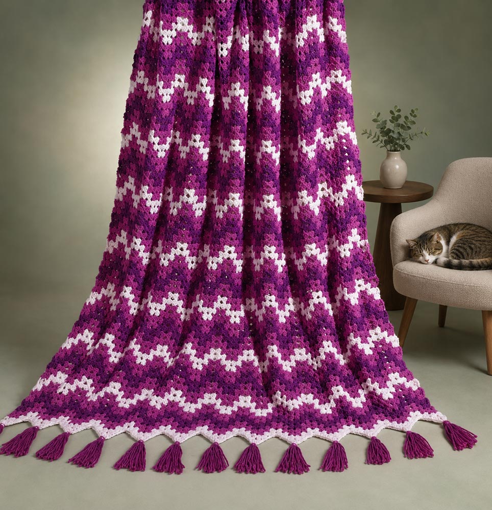 Lace Ripple Afghan Pattern