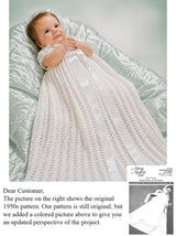 Christening Robe & Bonnet Pattern
