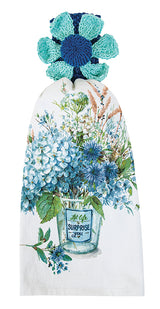 Hydrangea Bouquet Plush Towel