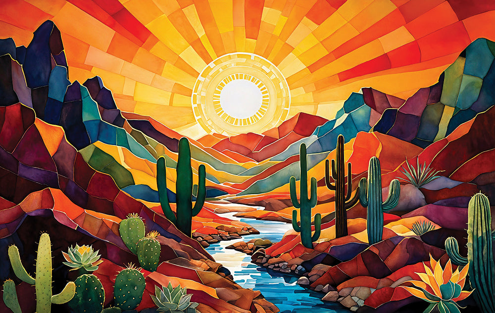 Southwestern Sunrise Jigsaw Puzzle