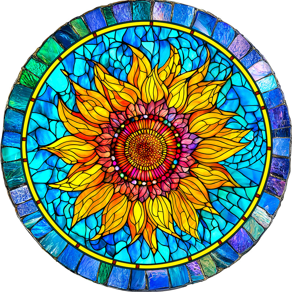 Sunflower Mandala Jigsaw Puzzle