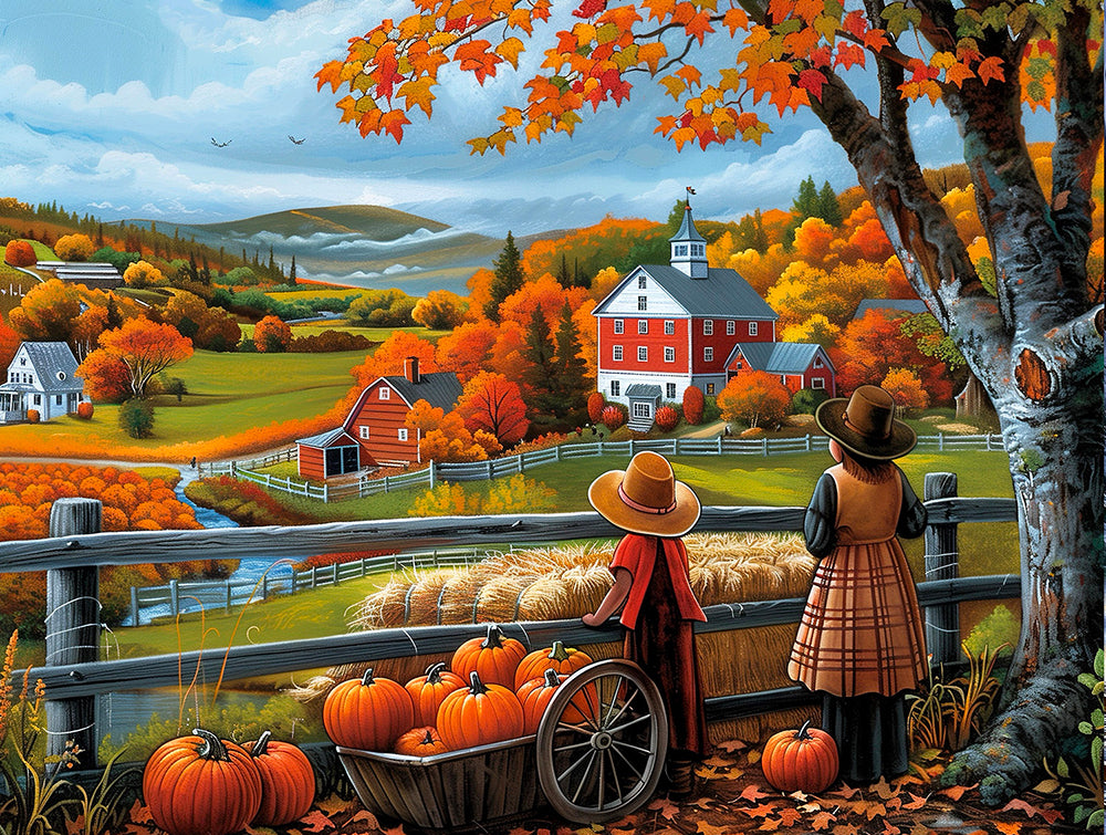 Pumpkin Farm View Jigsaw Puzzle