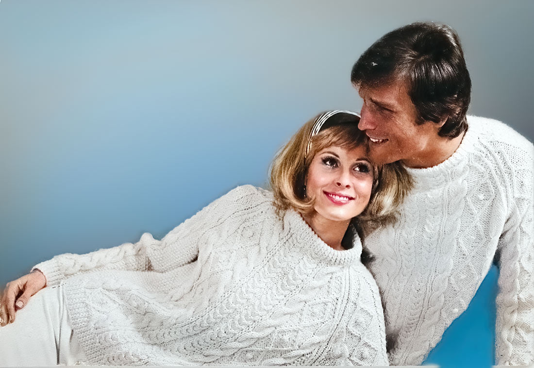 Ladies' or Teen's Aran Fisherman Sweater Pattern