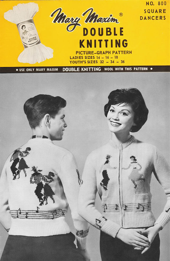 Square Dancers Cardigan Pattern – Mary Maxim Ltd