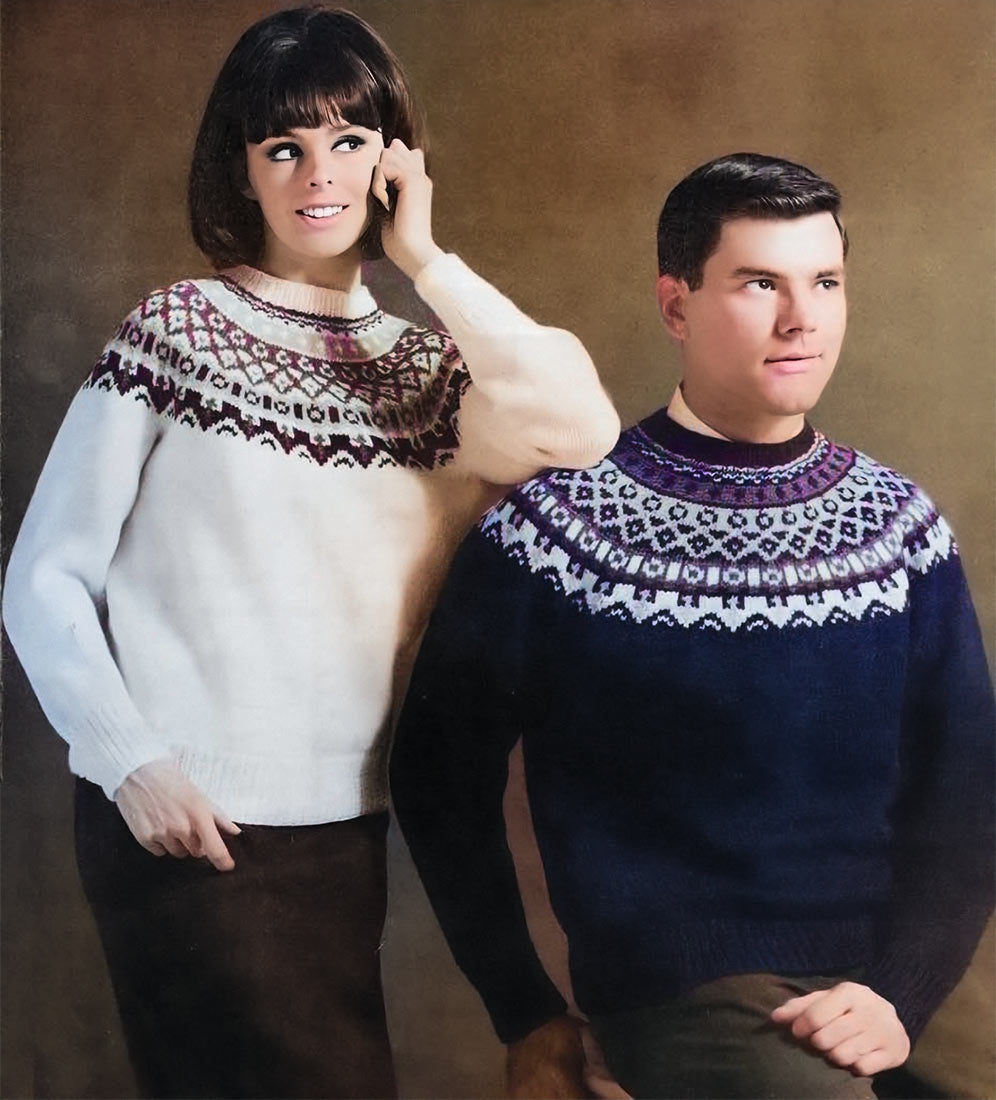 Ladies' & Men's Pullover Pattern.