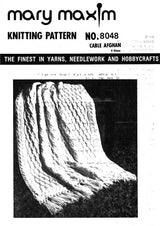 Cable Afghan Pattern