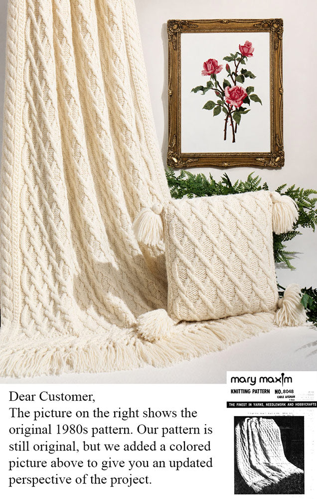 Cable Afghan Pattern