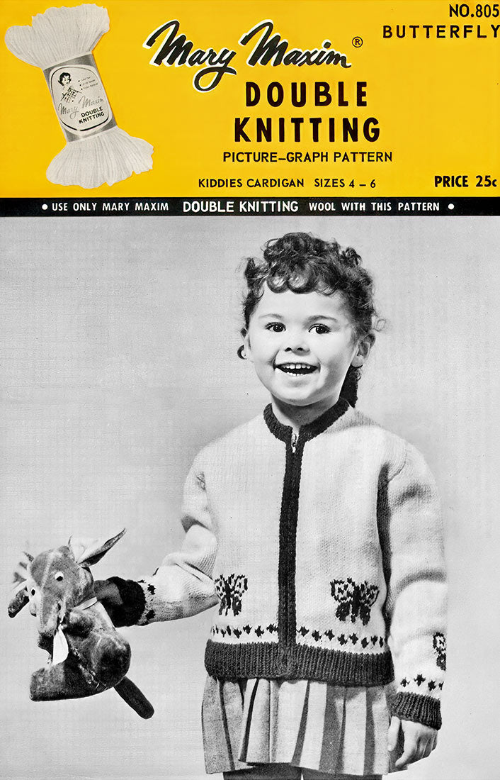 Butterfly Kiddies Cardigan Pattern