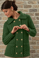 Double Breasted Cable Jacket Pattern