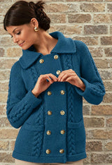 Double Breasted Cable Jacket Pattern