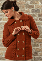 Double Breasted Cable Jacket Pattern