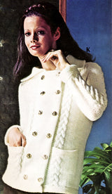 Double Breasted Cable Jacket Pattern