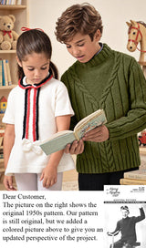 Patron de pull pour jeunes