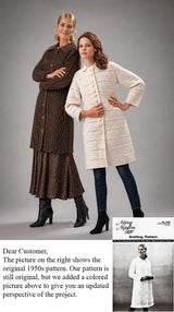 Ladies' Aran Isle Coat Pattern