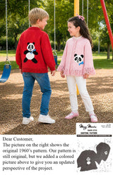 Modèle de cardigan Panda