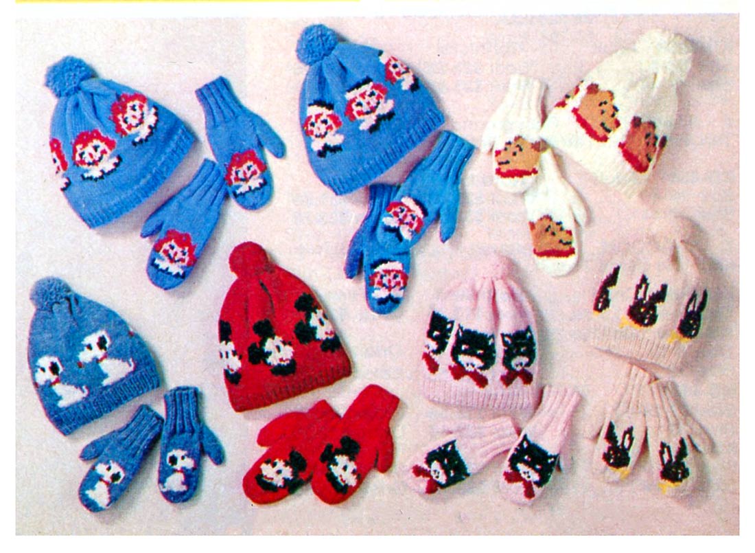 Fun Bear Mitts & Hat Pattern