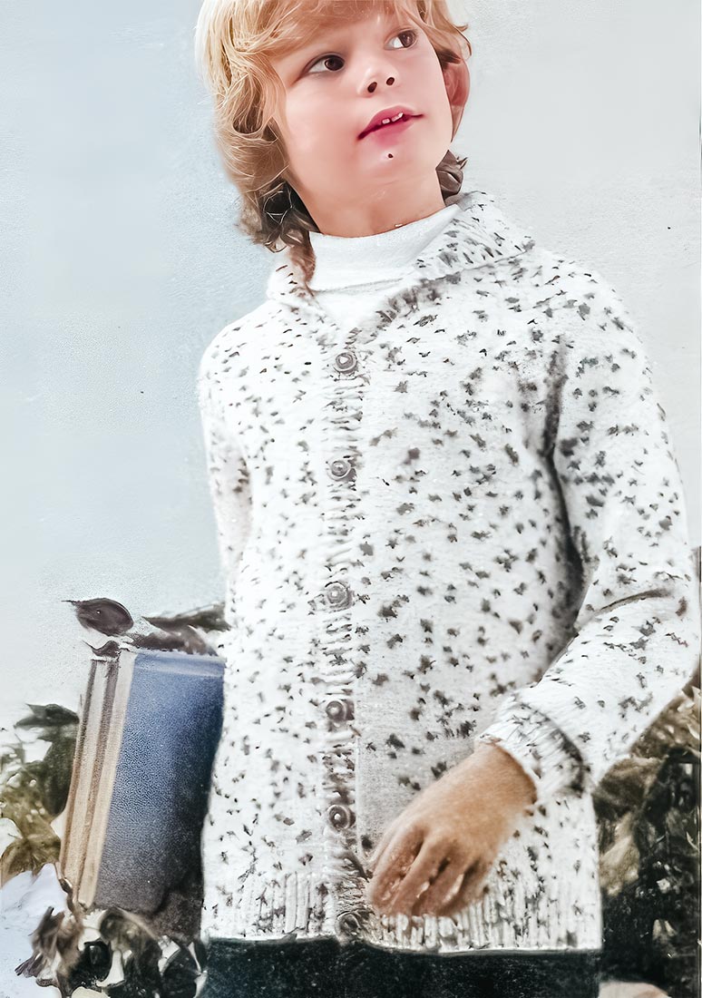 Modèle de cardigan pour enfants.