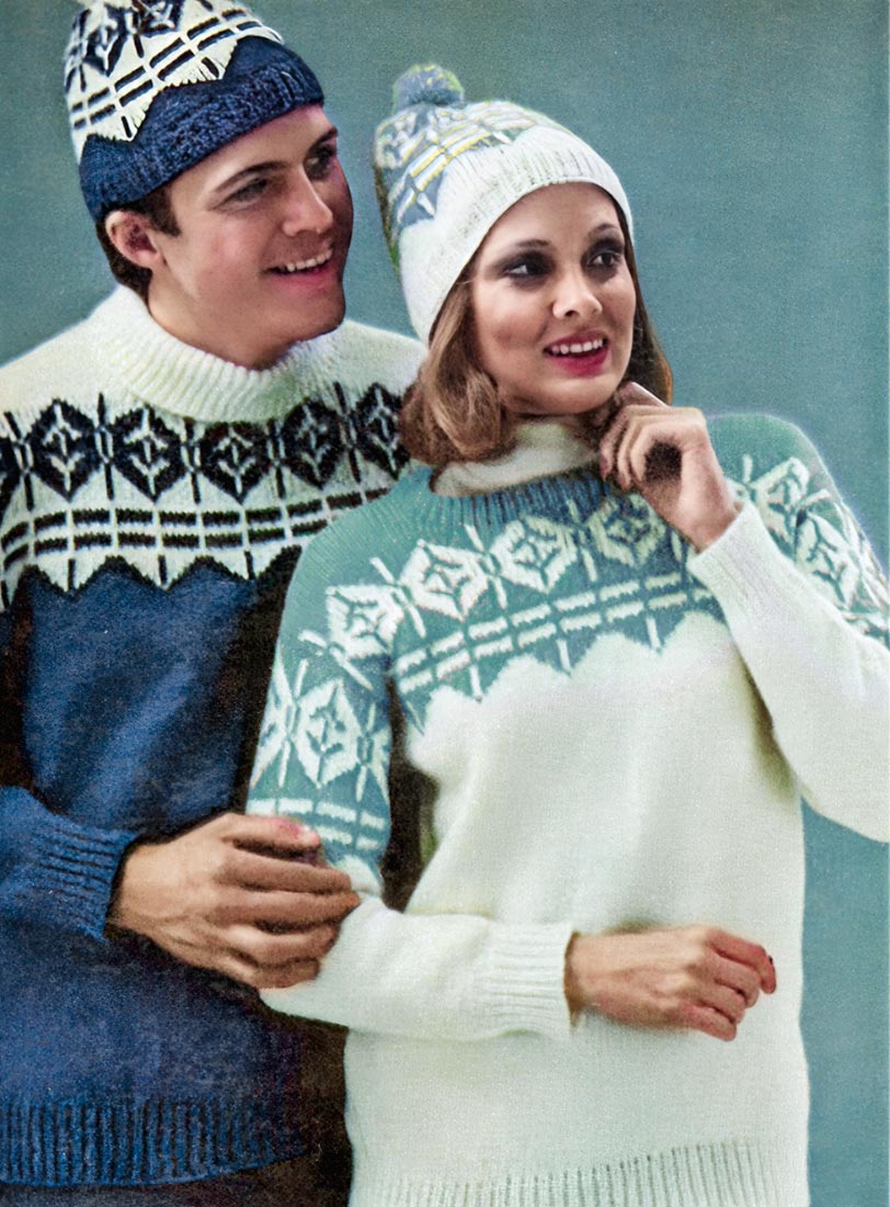 Modèle de pull et de tuque pour femmes et hommes